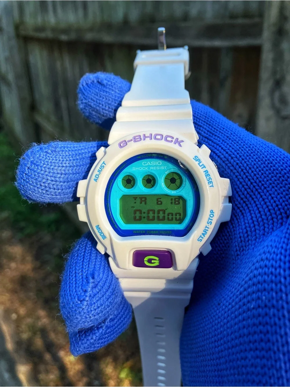 BUSSDOWN Moissanite Custom G Shock Gold and white Colorway